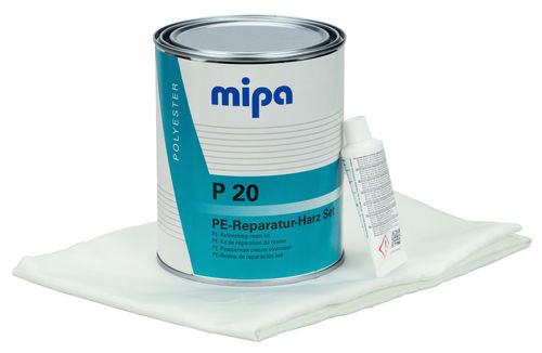 MP P20 PE-Reparatur-Set 1 kg  inkl.Härter und Glasgewebe
