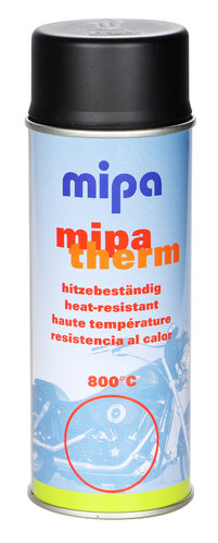 Mipatherm-Spray bis 800° C  400 ml  schwarz matt