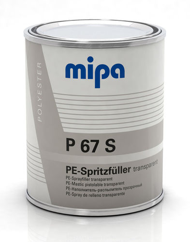 MP P67 S Polyester-Spritzfüller inkl. Härter MEKP  1 kg  transparent