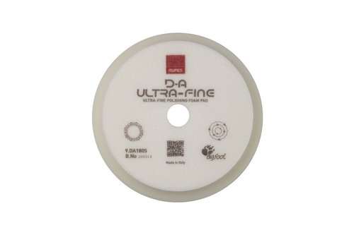 Rupes D-A UltraFine Klett Polierschwamm Ø150/180mm weiß